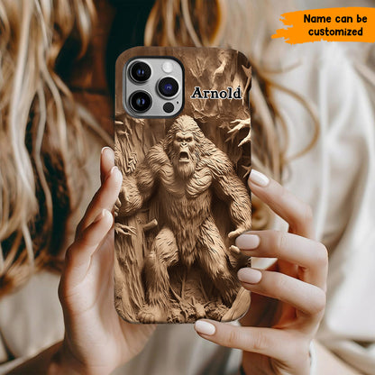 Bigfoot Legend in the Trees – Personalized Bigfoot Phone Case