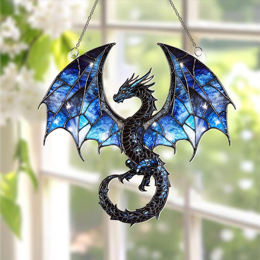 Blue Dragon Acrylic Window Hanging