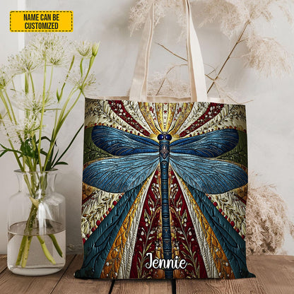 Mystic Dragonfly – Personalized Tote Bag
