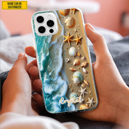 Personalized Beach Waves Phone Case