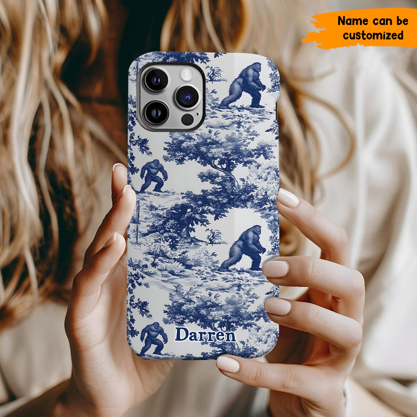 Toile Of The Wild - Personalized Bigfoot Phone Case