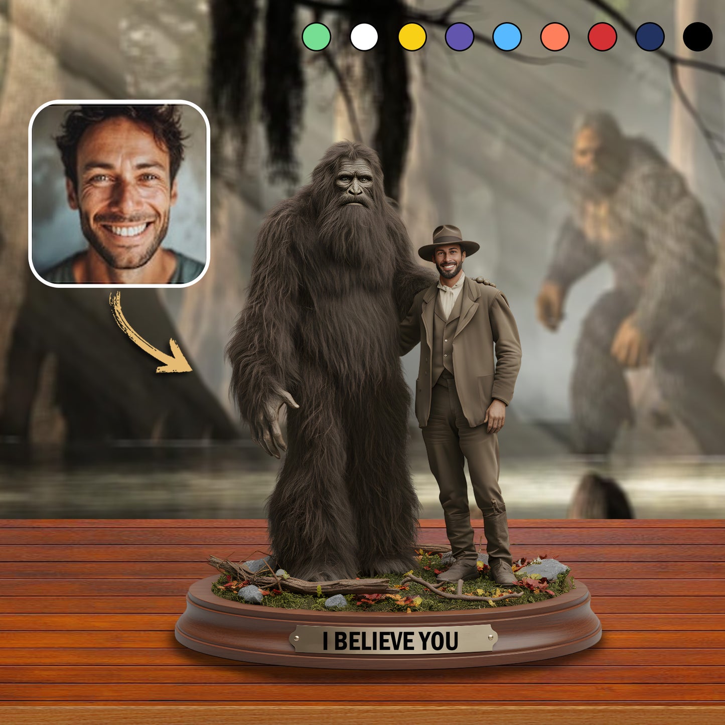 My Hairy Bestie – Personalized Best Friend Acrylic Plaque