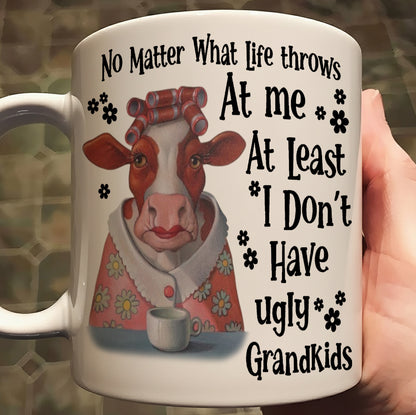 No Matter What Life Throws At Me - Funny Cow Mug