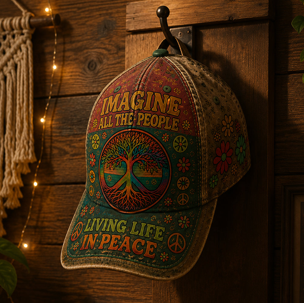 Peaceful Roots – Hippie Tree of Life Vintage Classic Cap