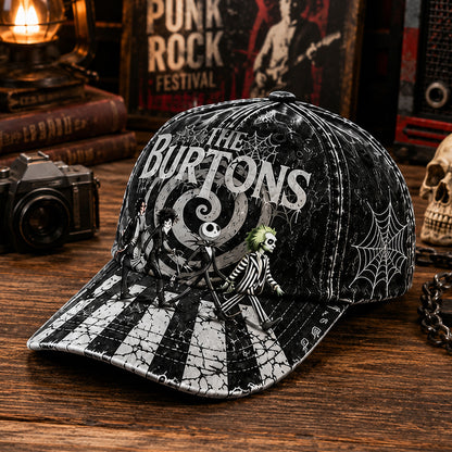 Gothic Halloween Character Collage Classic Cap