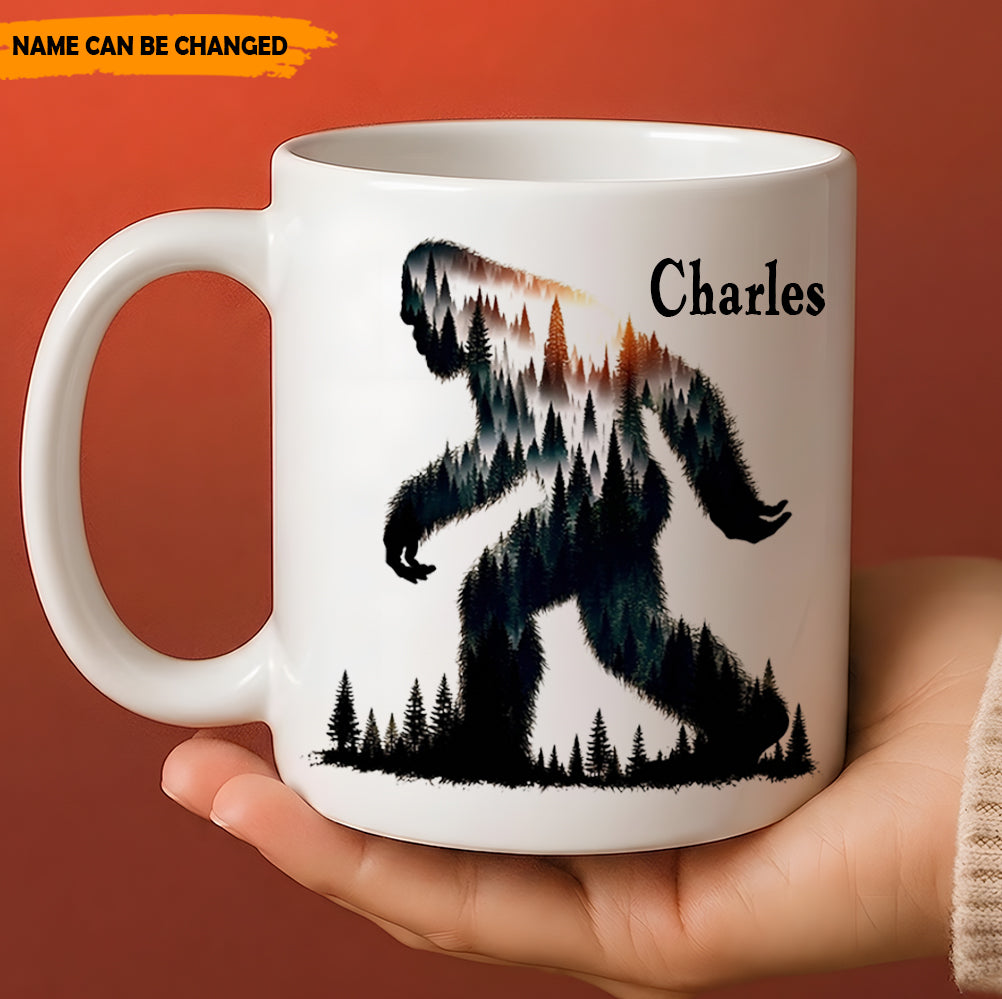 Forest Within – Personalized Bigfoot White Mug