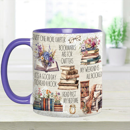 Just A Girl Who Loves Books Accent Mug