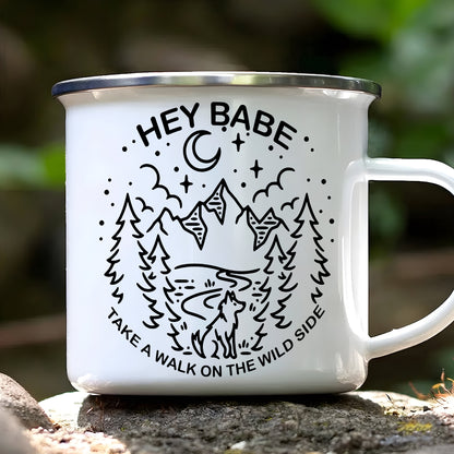Take A Walk On The Wild Side Enamel Mug