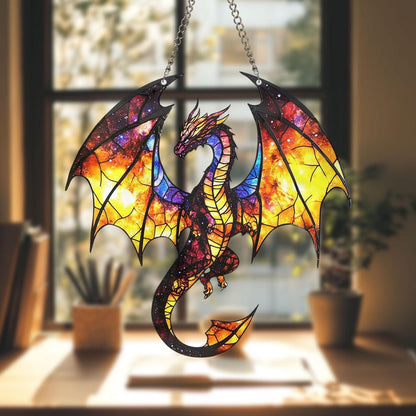 Mystery Dragon Acrylic Window Hanging