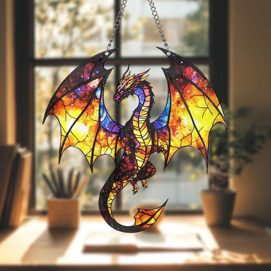 Mystery Dragon Acrylic Window Hanging