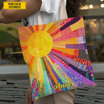 Personalized Sunshine Tote Bag