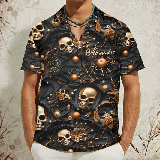Personalized Skull Hawaiian Shirt