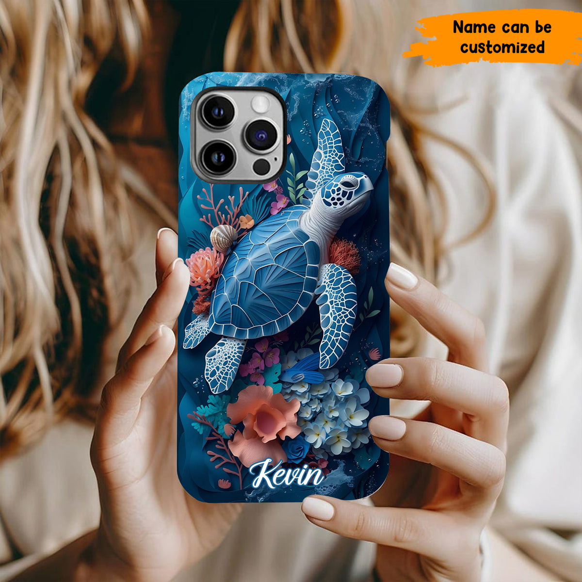 Sea Turtles Love - Personalized Sea Turtle Full Print Phone Case
