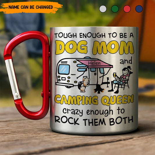 Camping Queen – Personalized Camping Carabiner Mug