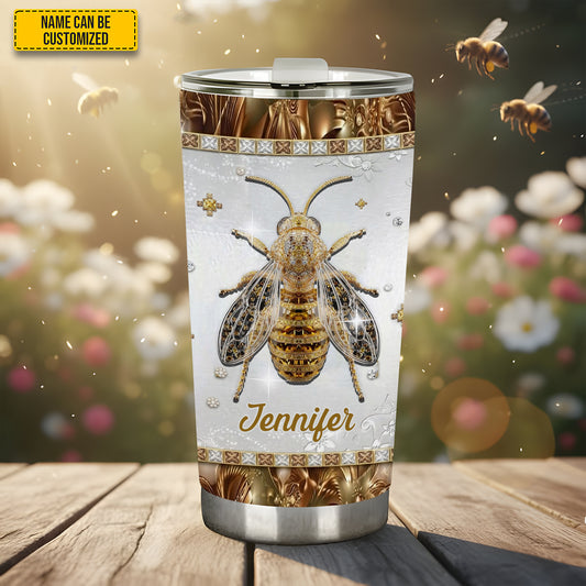 Golden Bee - Personalized Bee Tumbler