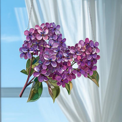 Lilac Flower Window Hanging Acrylic