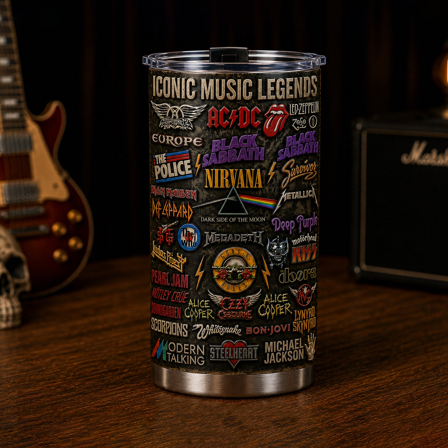 Rock Lovers - Classic Rock Legends Tumbler Version 5