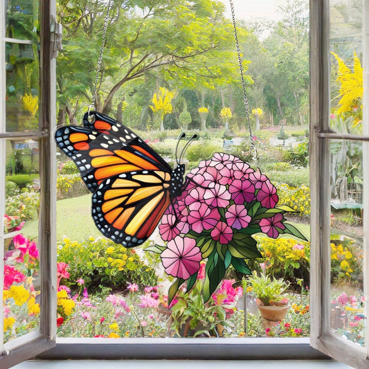 Monarch Butterfly Acrylic Window Hanging