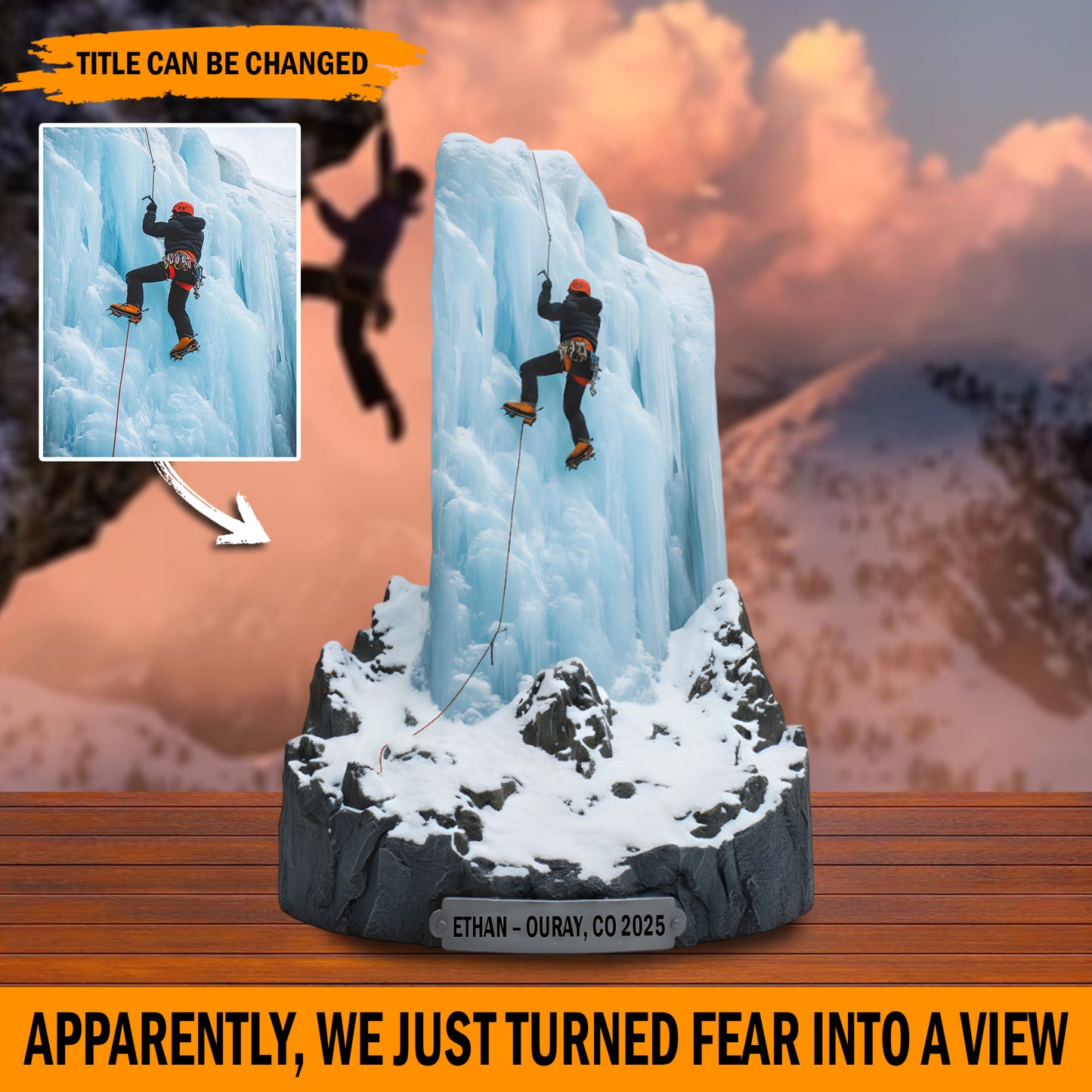 Peak Triumph – Personalized Adventure Photo Acrylic Plaque