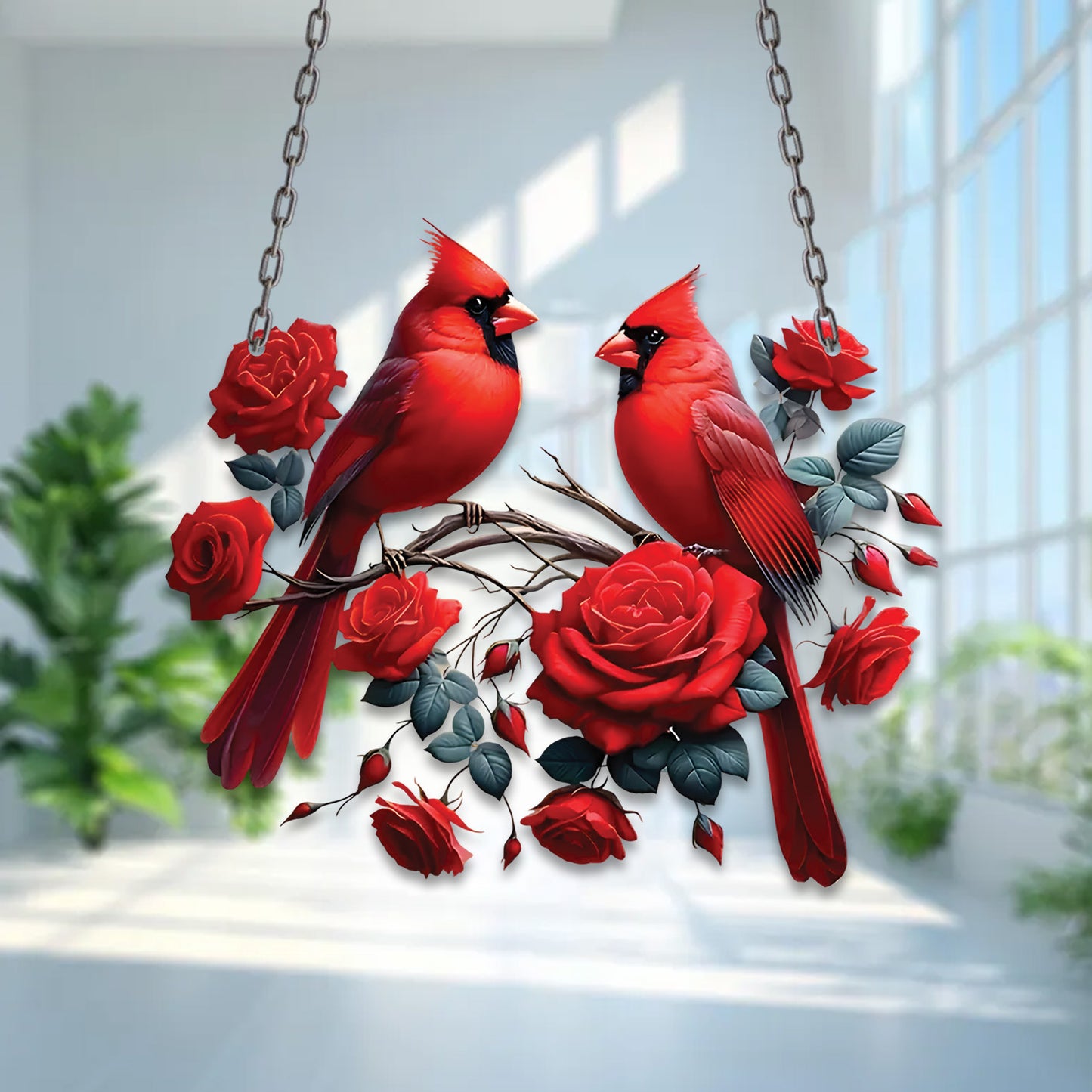 Cardinal Memorial Acrylic Window