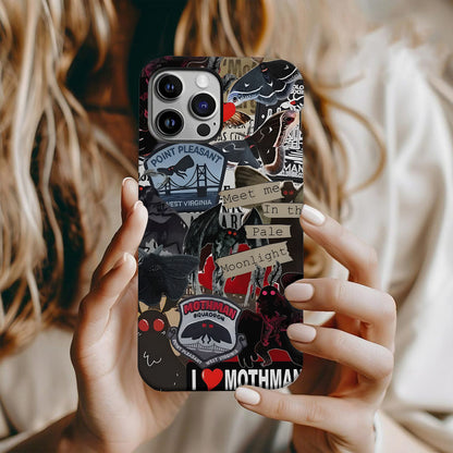 Meet Me in the Pale Moonlight - Mothman Phone Case