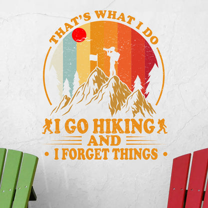 Retro Mountain Adventure Decal