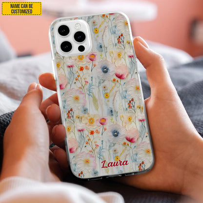 Personalized Wildflower Phone Case