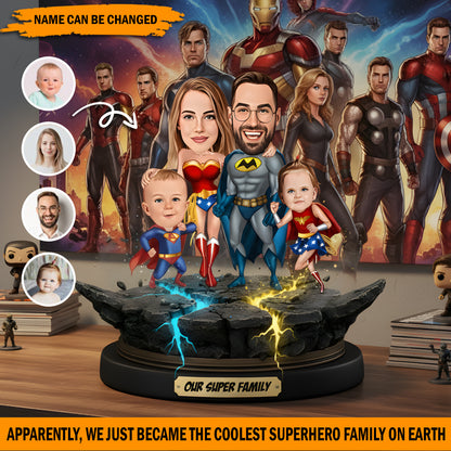 Our Super Family – Personalized Funny Family Acrylic Plaque