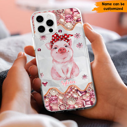 Cute Pig - Personalized Pig Phone Case