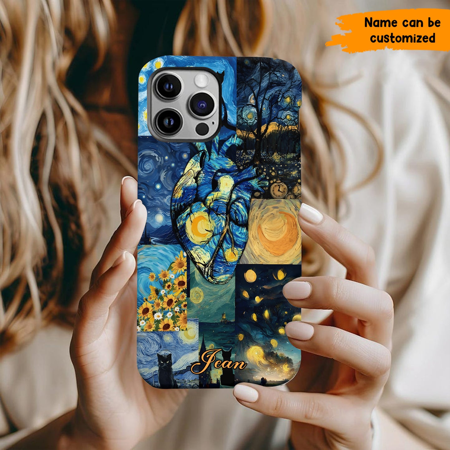 Soul in Bloom – Personalized Stary Night Phone Case