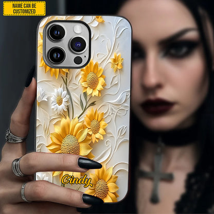 Personalized Sunflower Phone Case