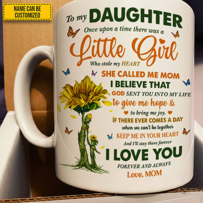 To My Daughter – Personalized Love Message Mug from Mom