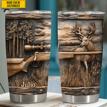 Wild Hunt – Personalized Deer Hunter Tumbler