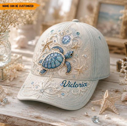 Personalized Sea Turtle Classic Cap Version 2