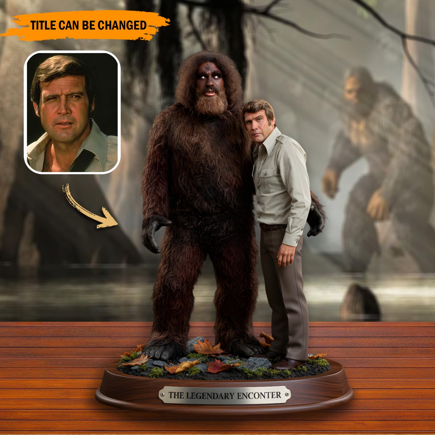 Bigfoot With Me – Personalized Best Friend Acrylic Plaque
