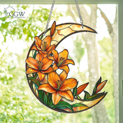 Lily Flower Acrylic Window Hanging