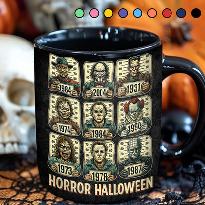 Horror Icons Collection Black Mug