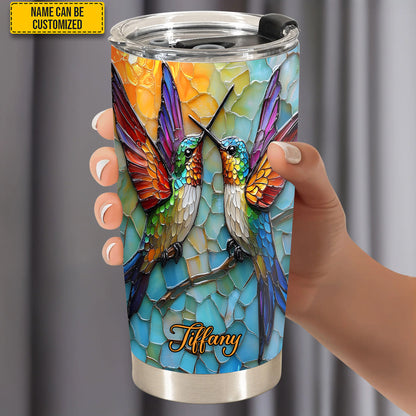 Couple Hummingbird - Personalized Hummingbird Tumbler