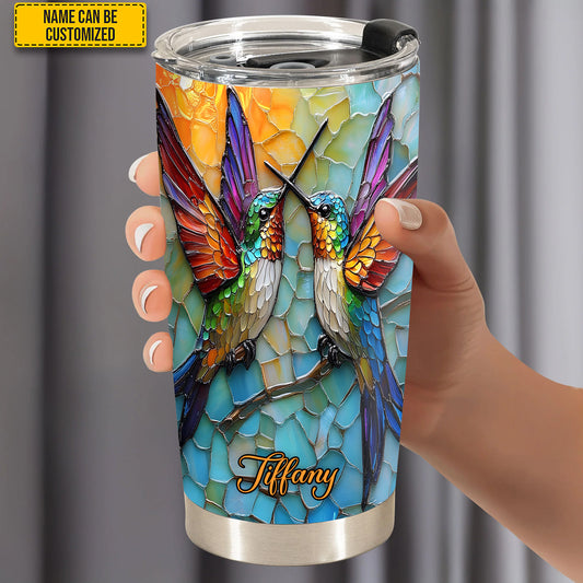 Couple Hummingbird - Personalized Hummingbird Tumbler