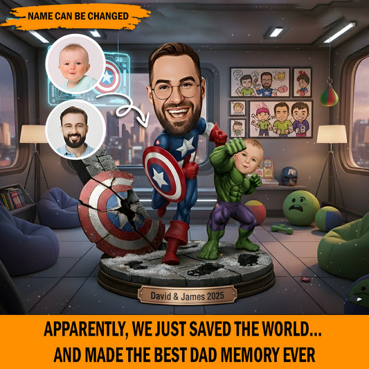 Dadventures – Personalized Funny Dad & Son Acrylic Plaque