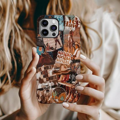 Desert Rodeo Collage – Western Grit Phone Case