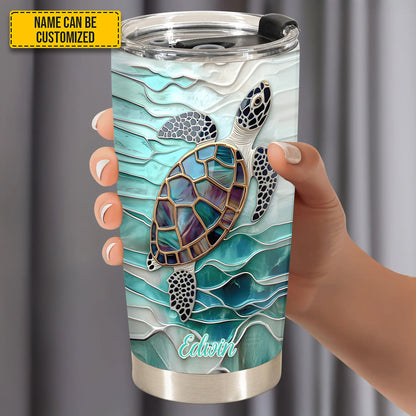 Turtle Ocean - Personalized Turtle Tumbler