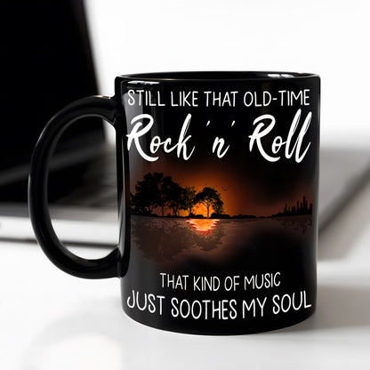 Hippie Guitar  Still Like That Old Time Rock N Roll Mug