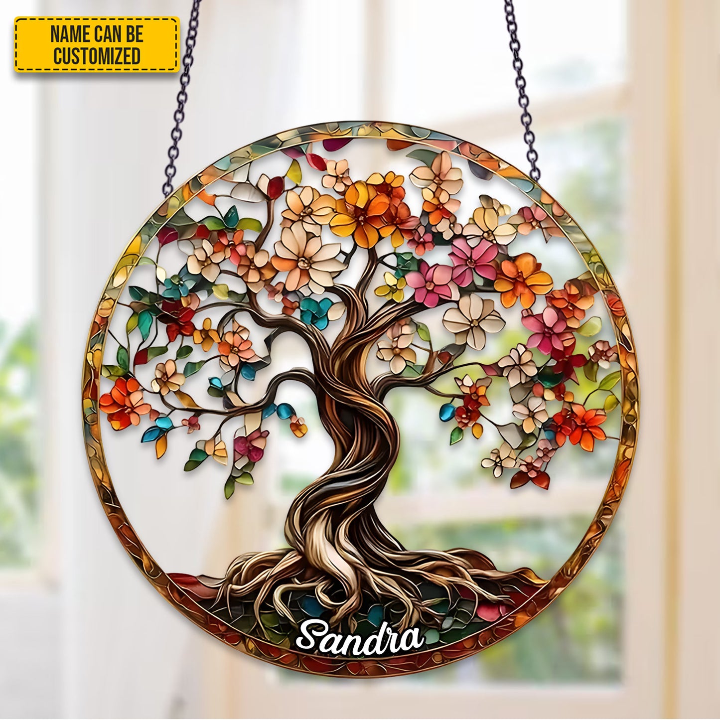 Personalized Tree of Life Acrylic Window