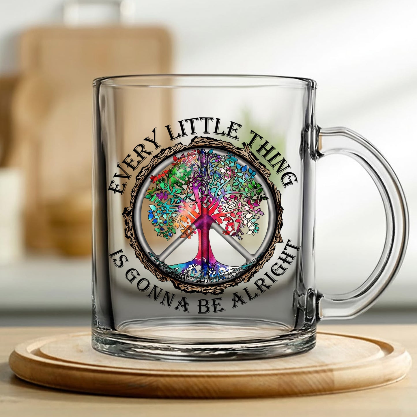 Every Little Thing Is Gonna Be Alright - Hippie Accent Mug