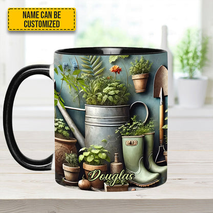 Garden Plant  - Personalized Gardening Accent Mug