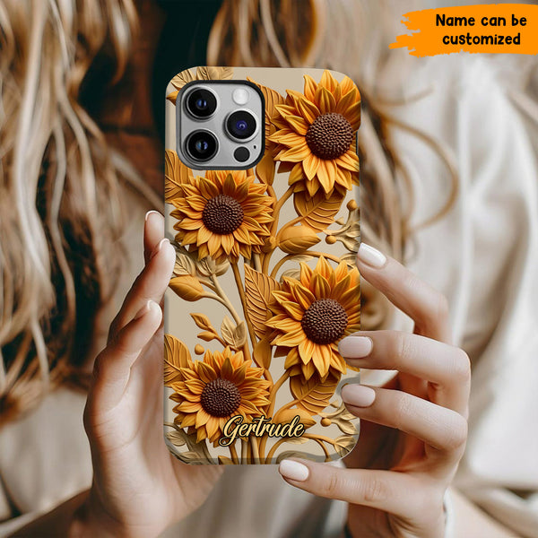 Sunflower Phone Case - Personalized Phone Case