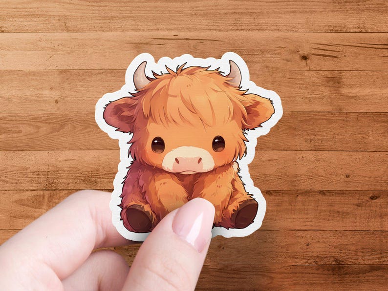 Cute Highland Cow Sticker