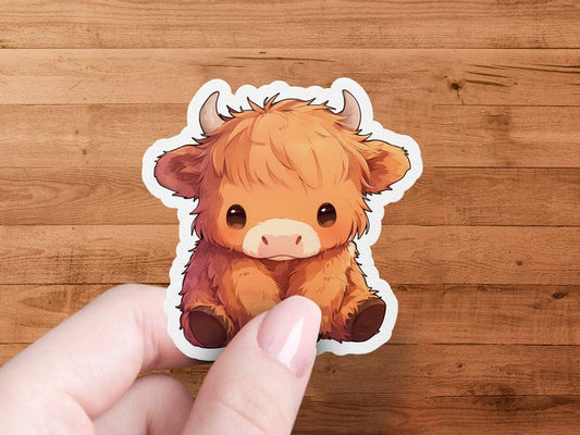 Cute Highland Cow Sticker