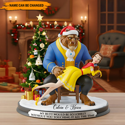 Naughty Holiday Love – Personalized Funny Couple Plaque